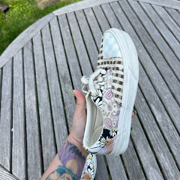 Vans MEADOW PATCHWORK ERA SHOES Size woman’s 5.0‎ floral checkers spring summer - Picture 9 of 12